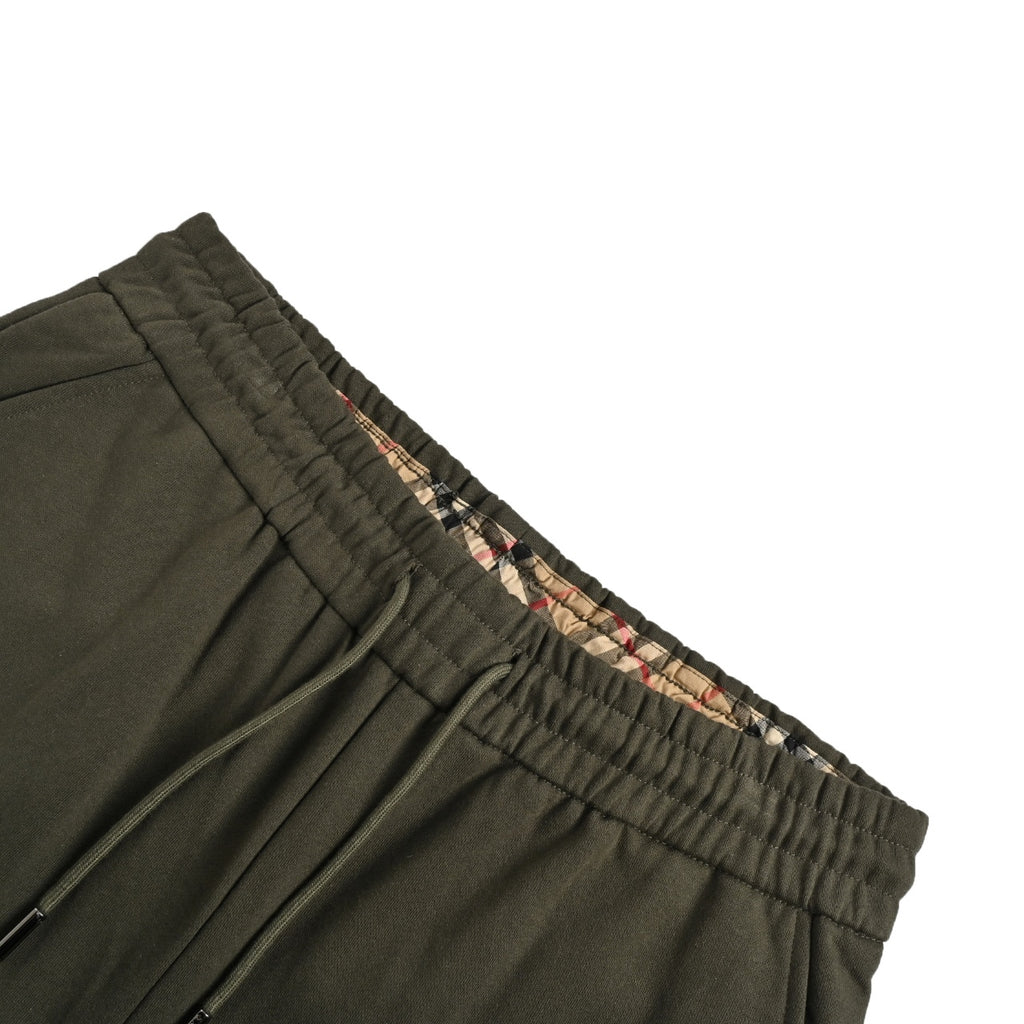 Burberry FW24 TB Check Appliqué Cotton Knit Joggers