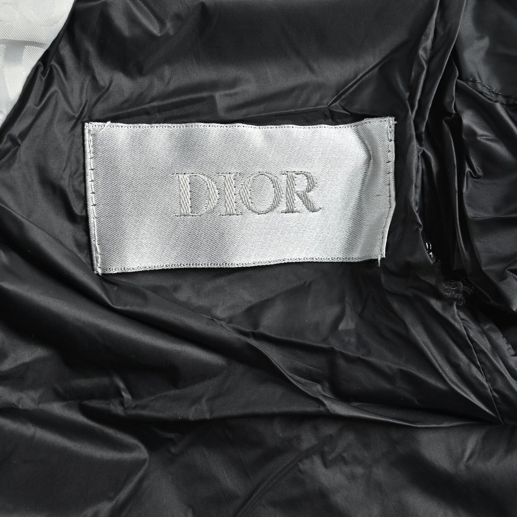 Dior Monogram Stand-Collar Down Vest - White