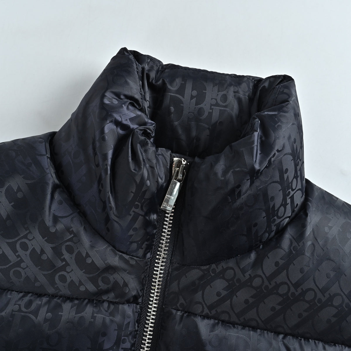 Dior Monogram Stand-Collar Down Vest - Navy