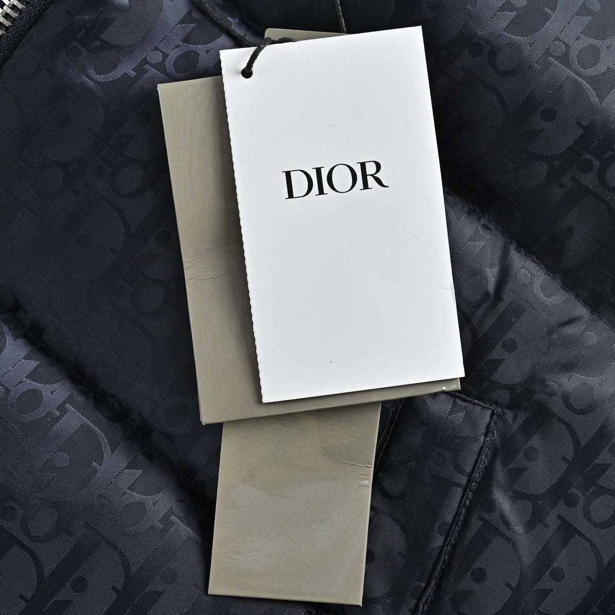 Dior Monogram Stand-Collar Down Vest - Navy