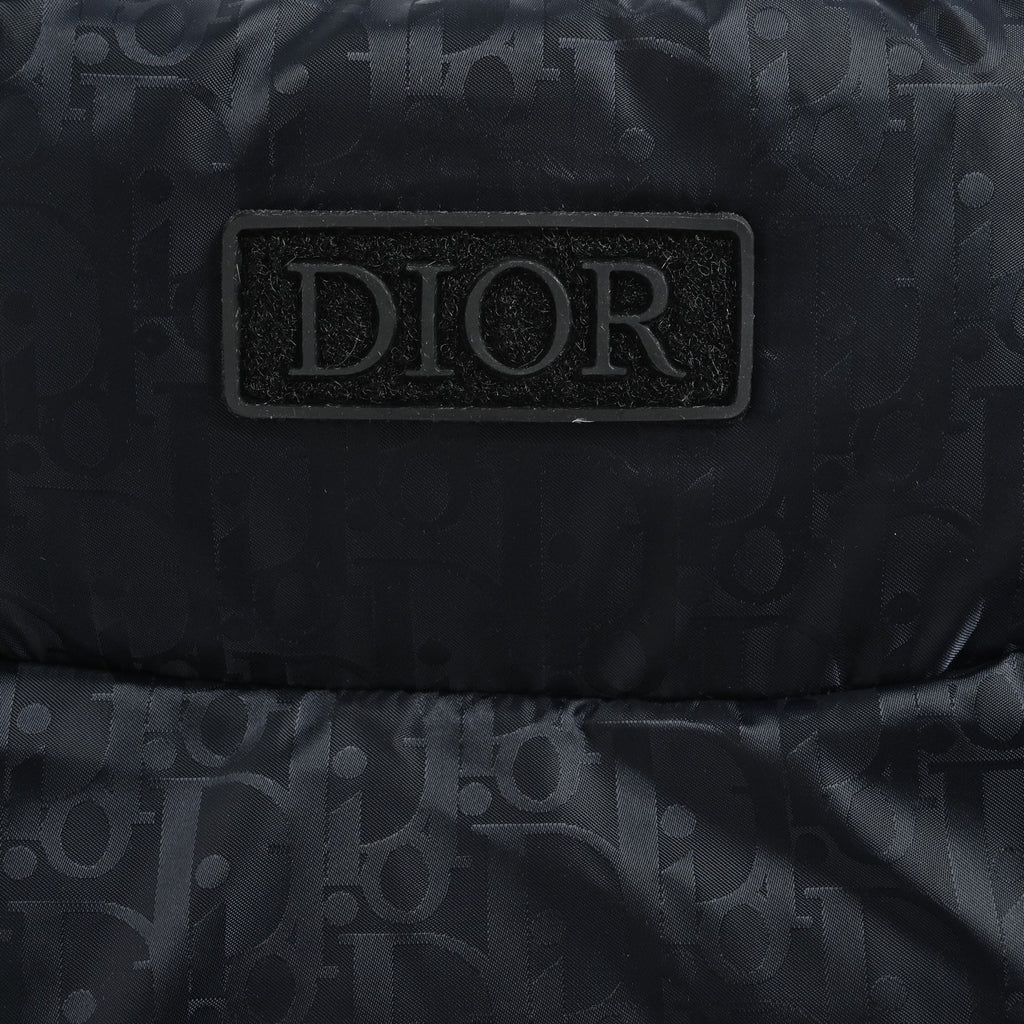 Dior Monogram Stand-Collar Down Vest - Navy