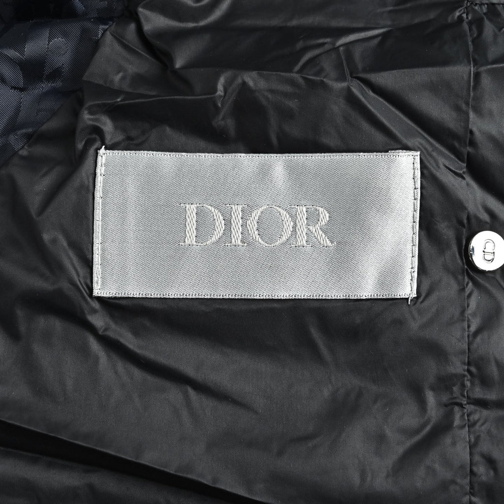 Dior Monogram Stand-Collar Down Vest - Navy