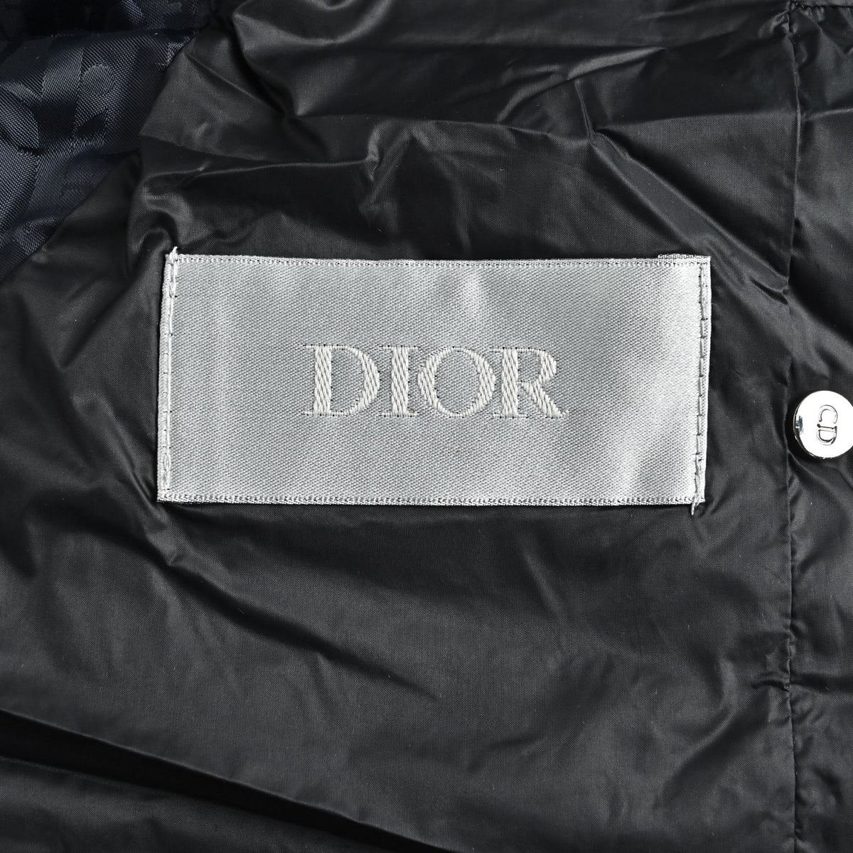 Dior Monogram Stand-Collar Down Vest - Navy