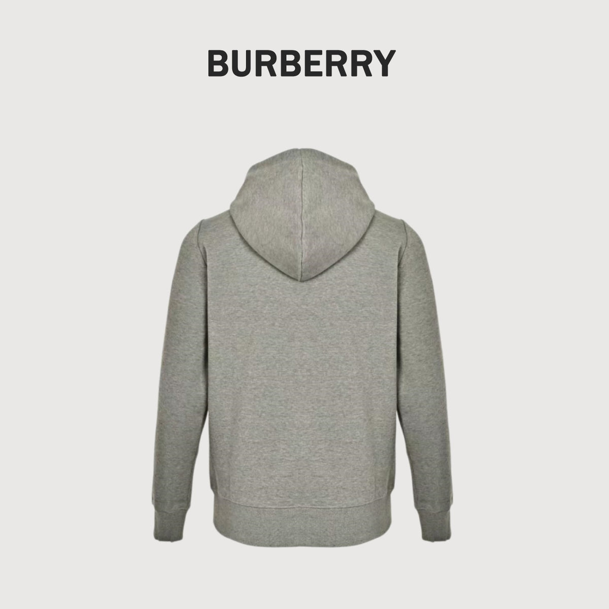 Burberry Flag Print Zip-Up Hoodie - Grey