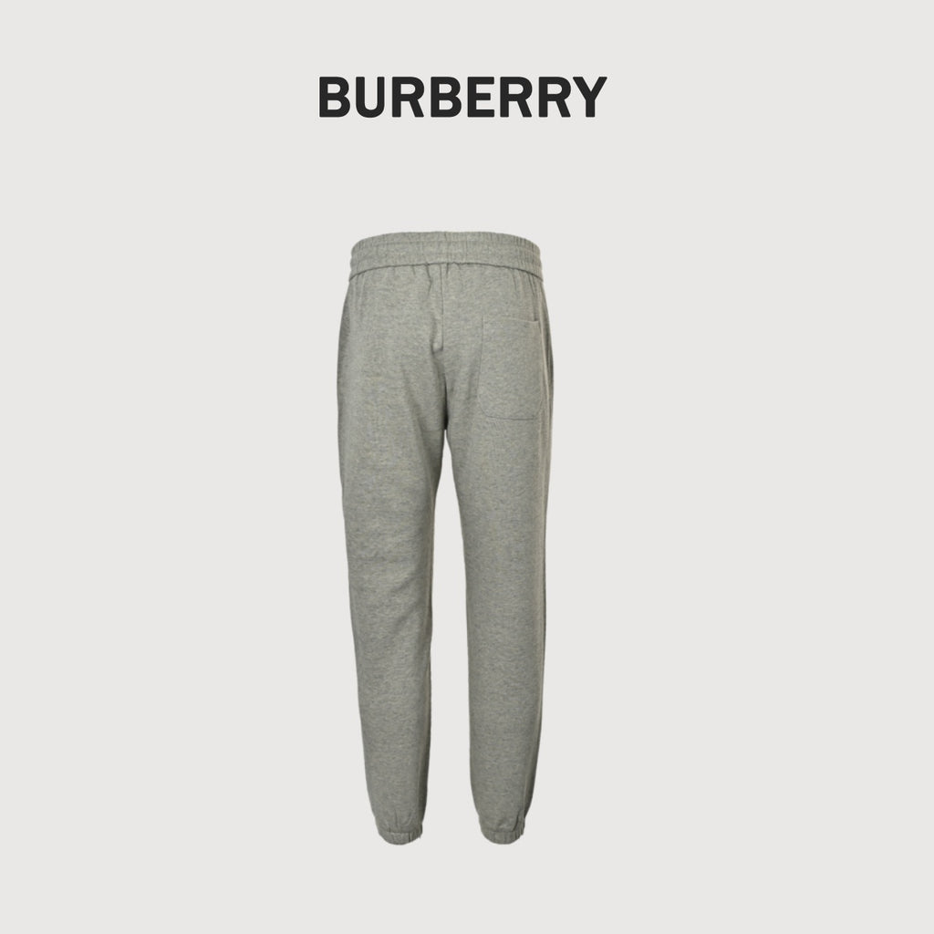 Burberry Check Flag Print Joggers - Grey