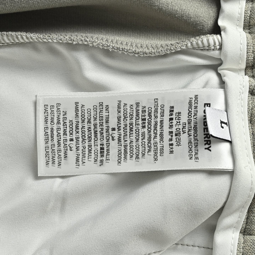 Burberry Check Flag Print Joggers - Grey