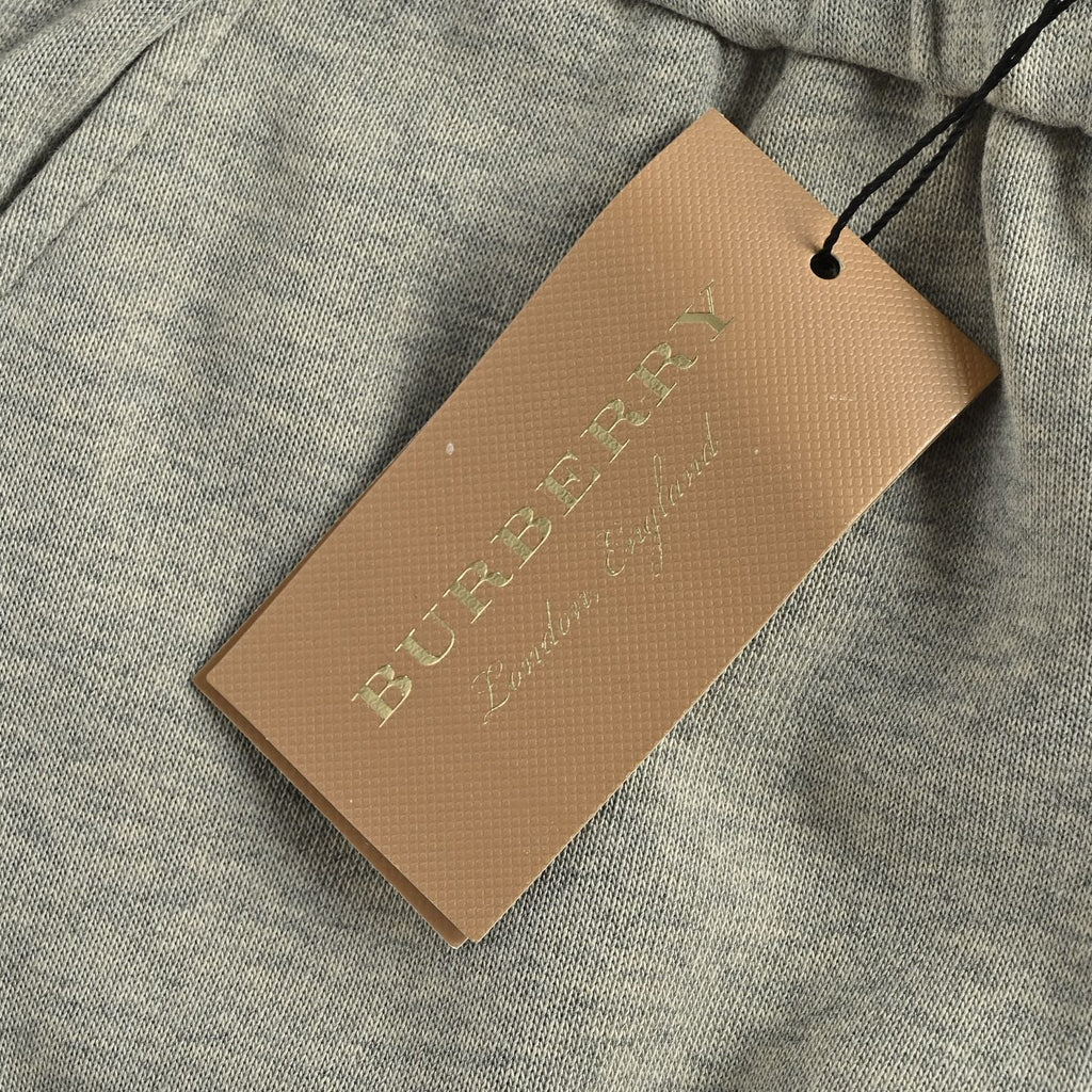 Burberry Check Flag Print Joggers - Grey