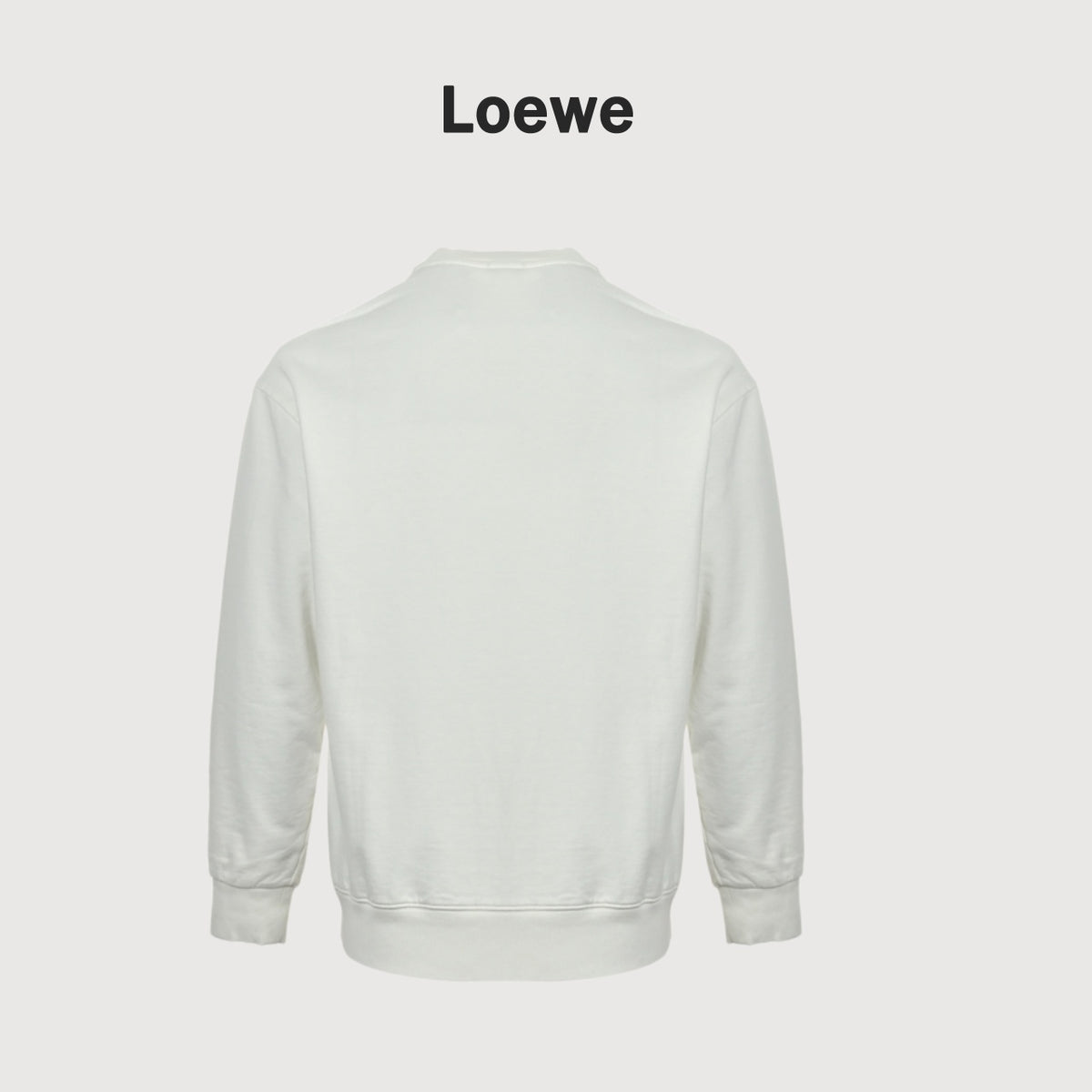 Loewe Large Logo Embroidered Crewneck Sweatshirt - White