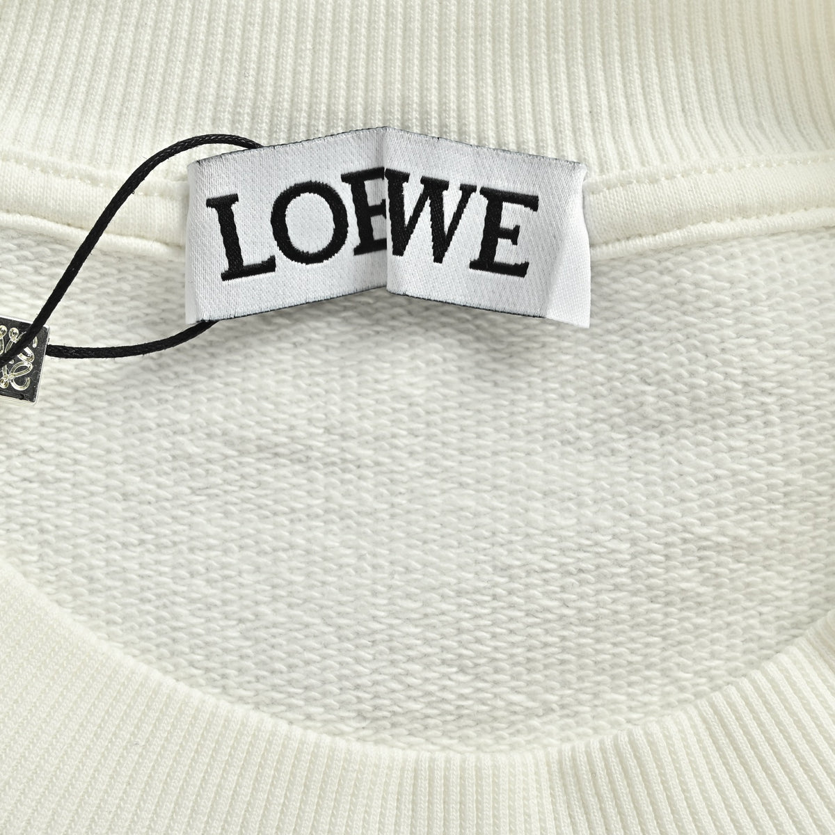 Loewe Large Logo Embroidered Crewneck Sweatshirt - White