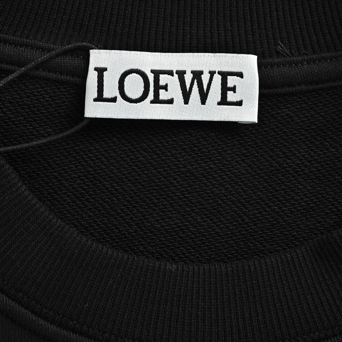Loewe Large Logo Embroidered Crewneck Sweatshirt - Black