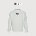 Dior CD Monogram Appliqué Crewneck Sweatshirt - White