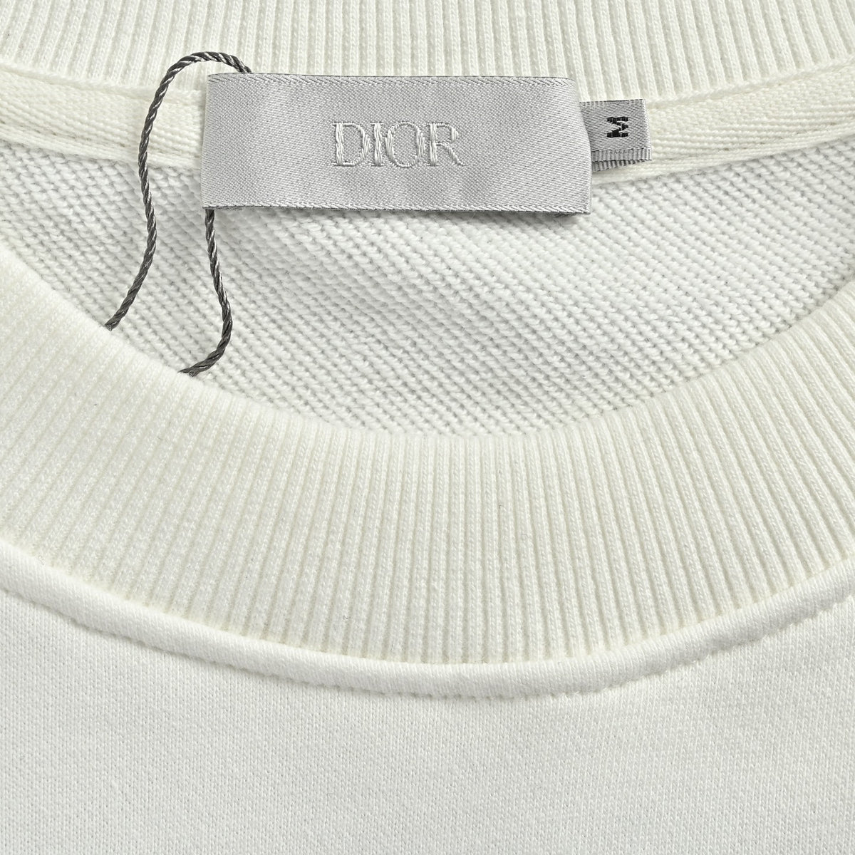 Dior CD Monogram Appliqué Crewneck Sweatshirt - White
