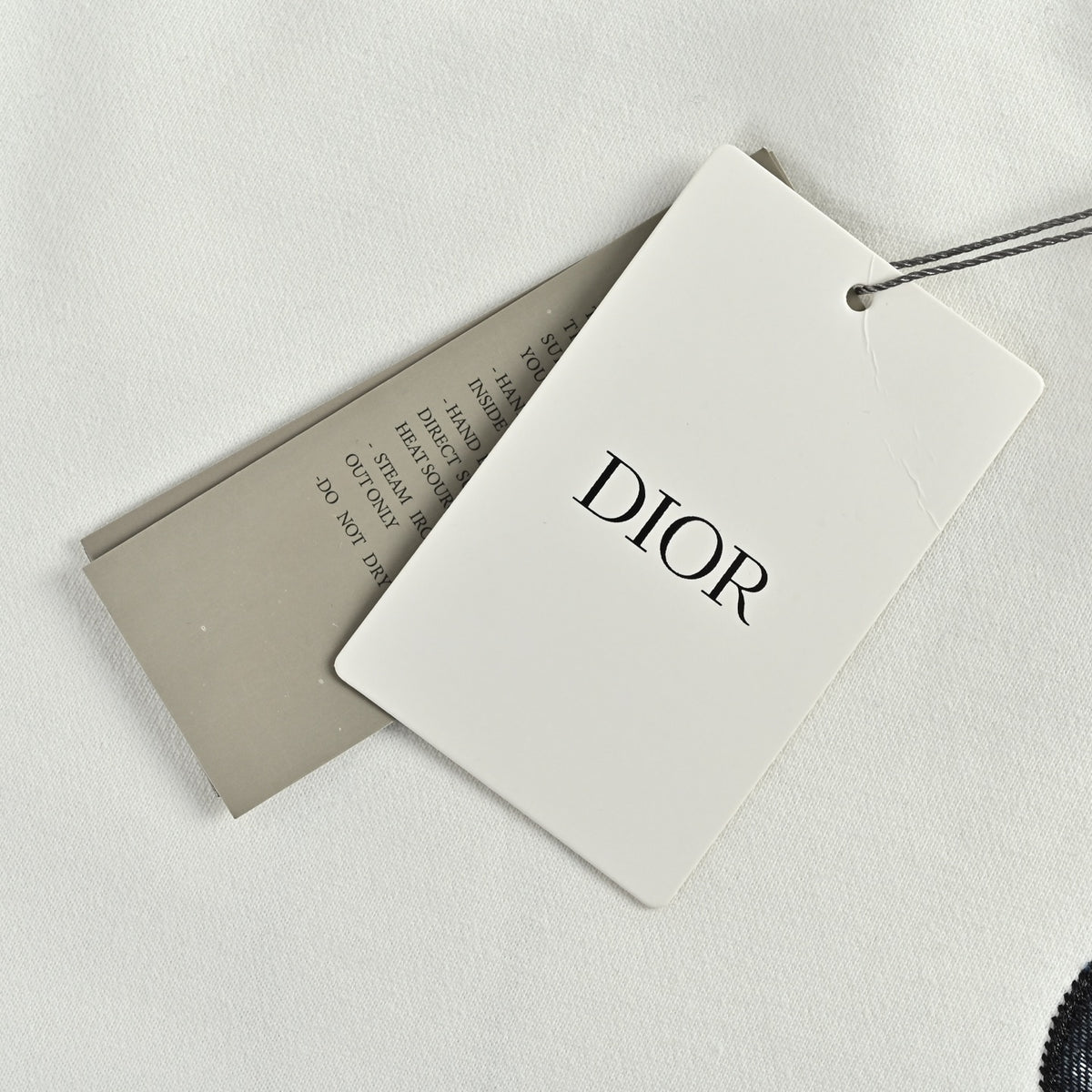 Dior CD Monogram Appliqué Crewneck Sweatshirt - White
