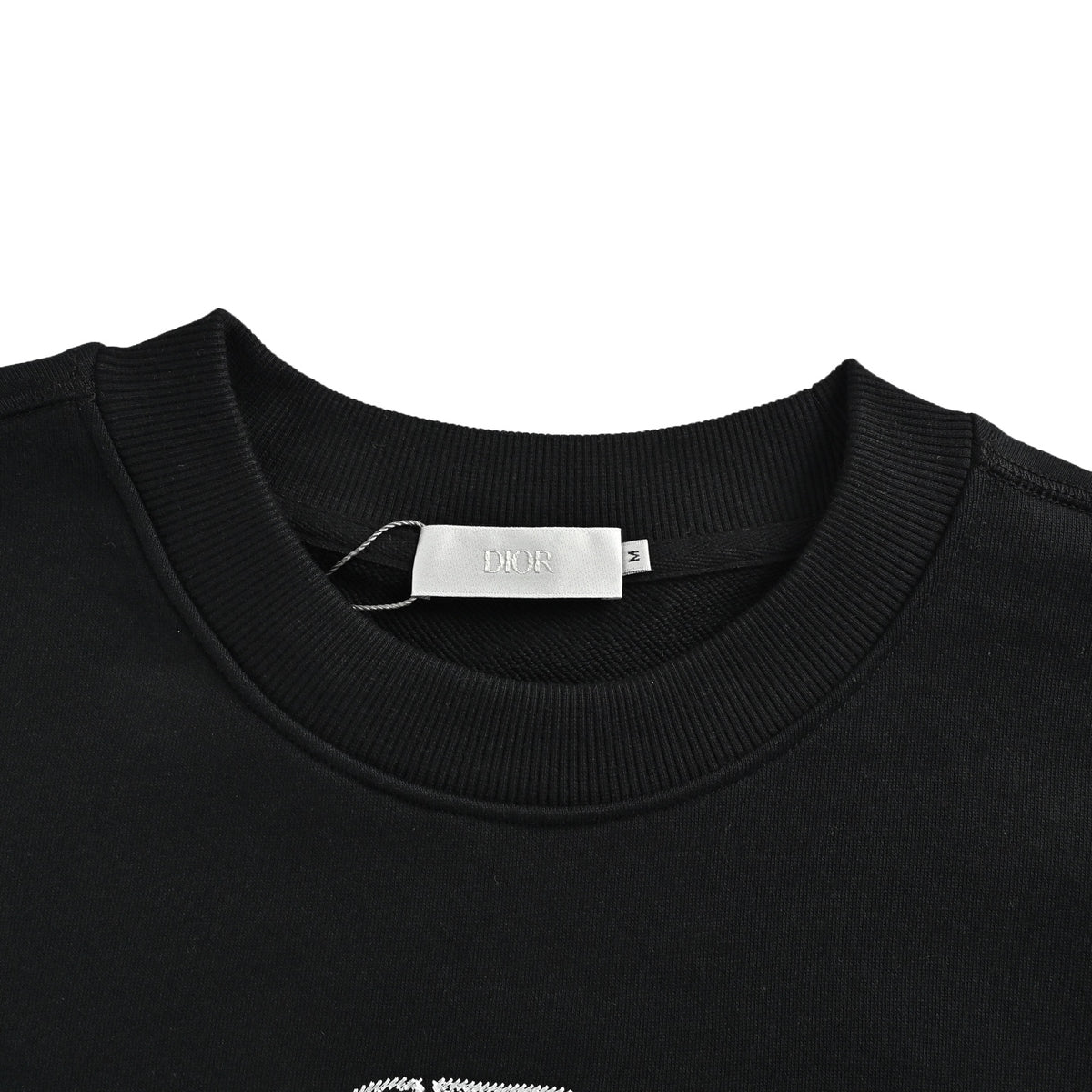 Dior CD Monogram Appliqué Crewneck Sweatshirt - Black