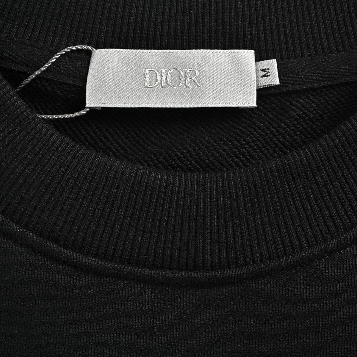 Dior CD Monogram Appliqué Crewneck Sweatshirt - Black