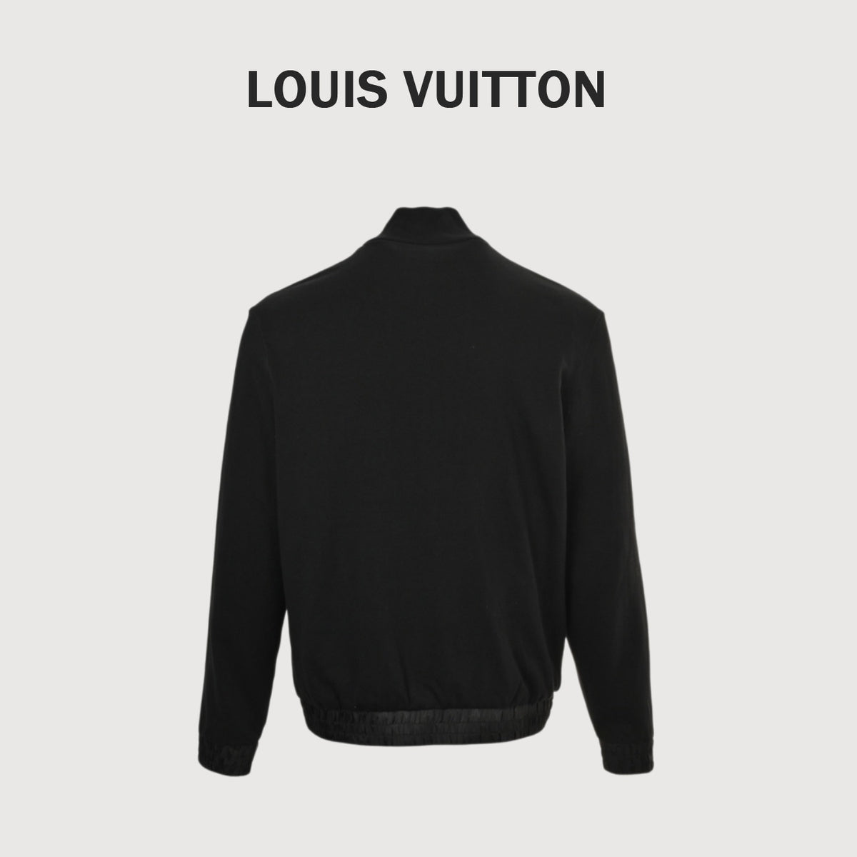 Louis Vuitton Tonal Monogram Reversible Knit Jacket - Black