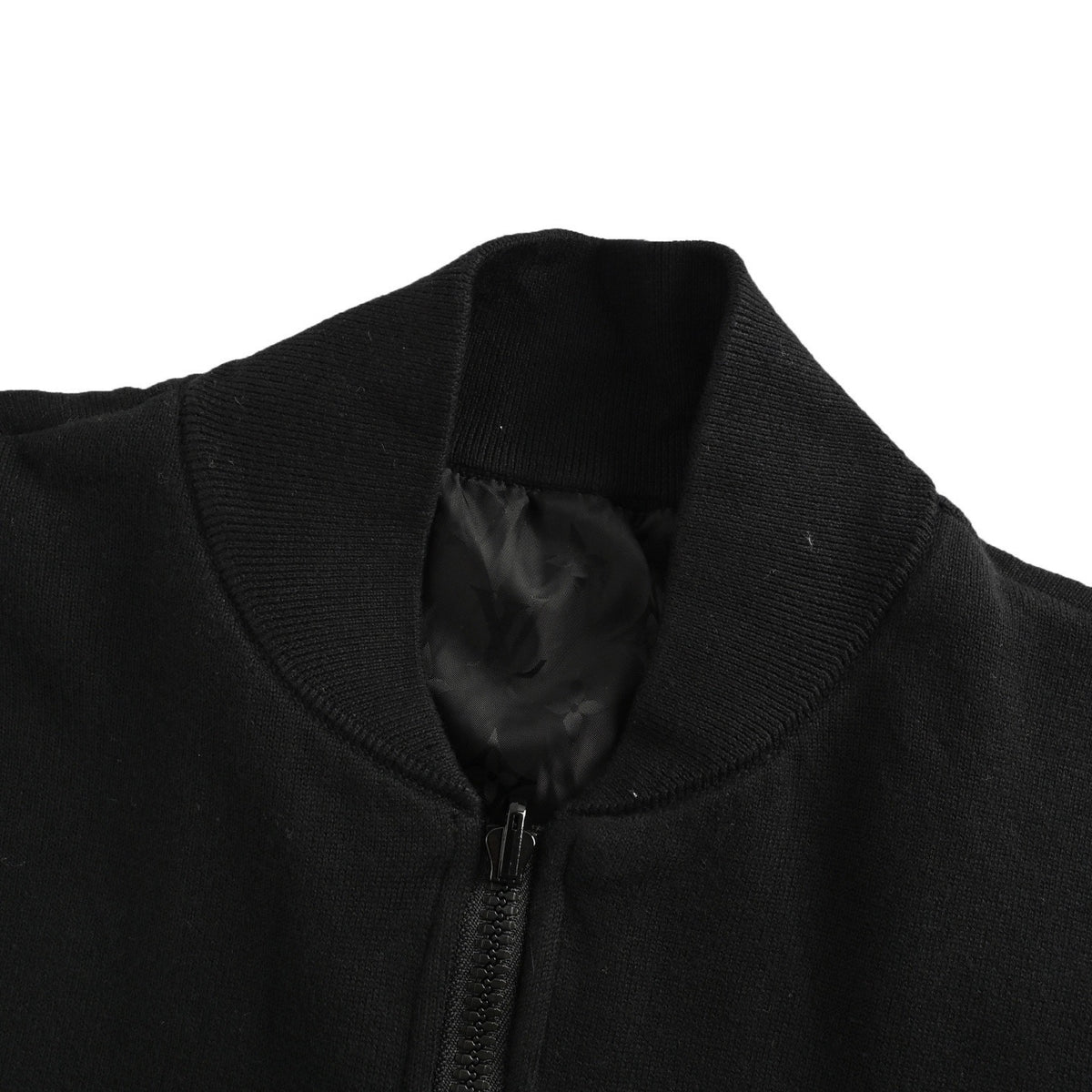 Louis Vuitton Tonal Monogram Reversible Knit Jacket - Black