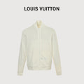 Louis Vuitton Tonal Monogram Reversible Knit Jacket - Ivory