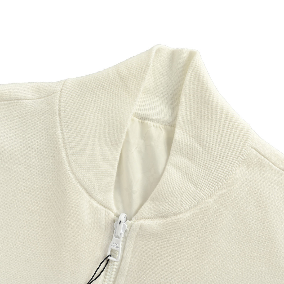 Louis Vuitton Tonal Monogram Reversible Knit Jacket - Ivory