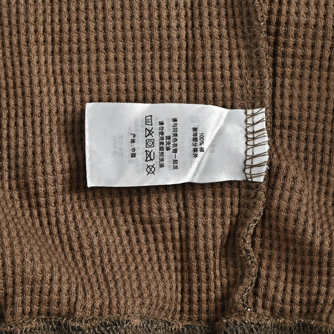 Supreme Leopard Waffle-Knit Zip-Up Hooded Jacket