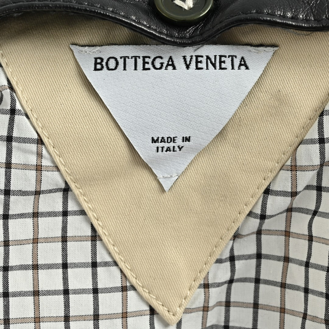 Bottega Veneta Woven Lambskin-Collar Jacket - Ivory