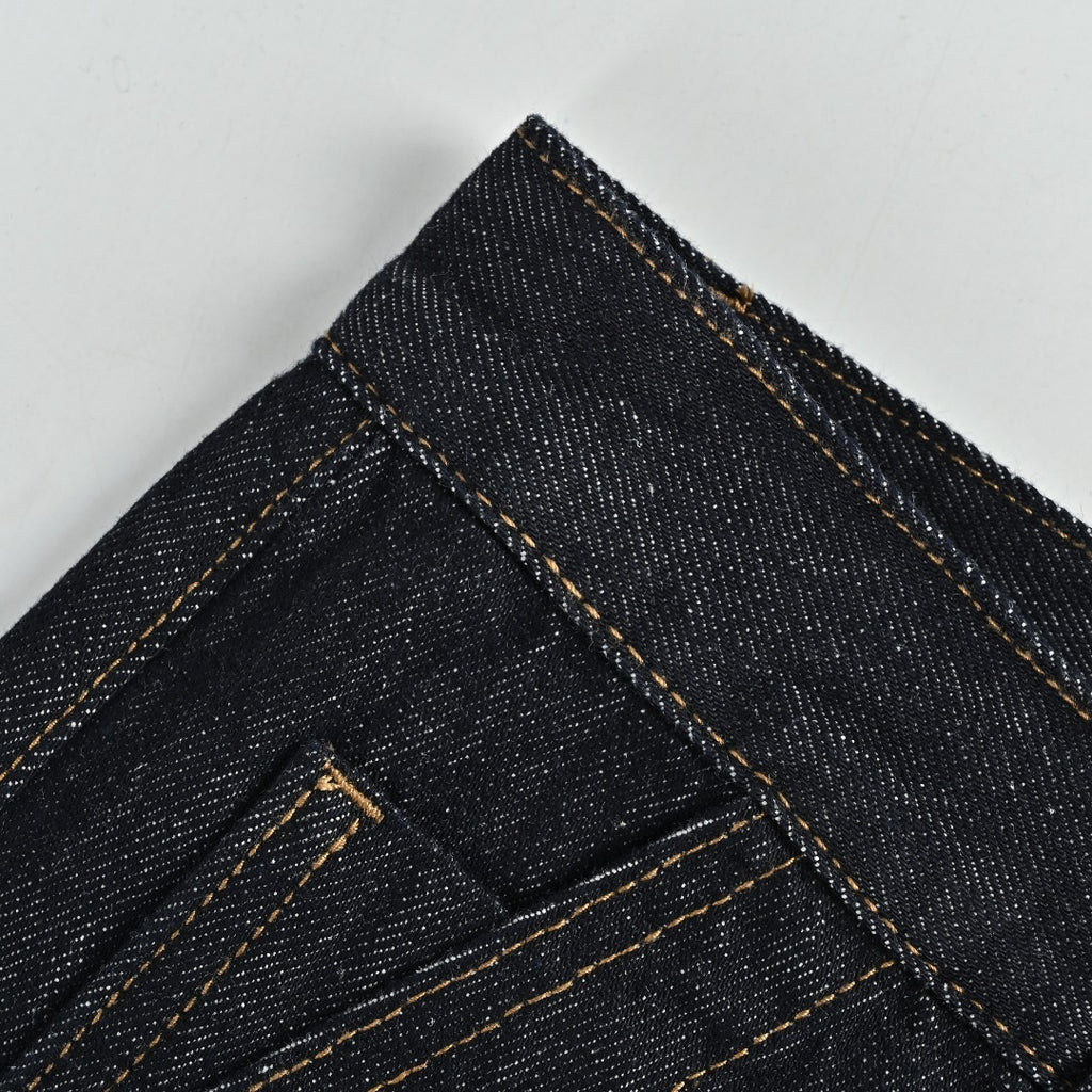 Louis Vuitton Paneled Embroidered Jeans - Dark Indigo