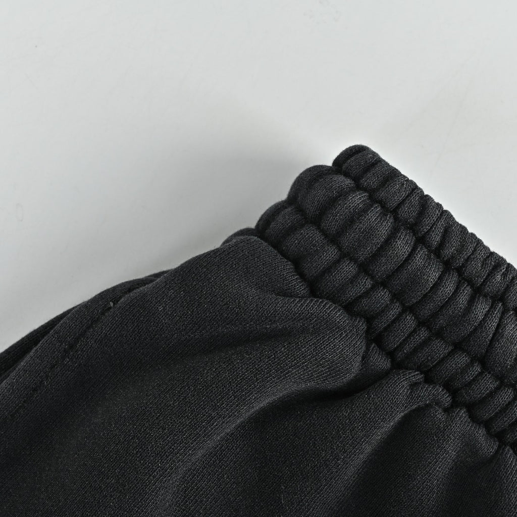 Balenciaga Embroidered Drawstring Trousers - Washed Black-Blue