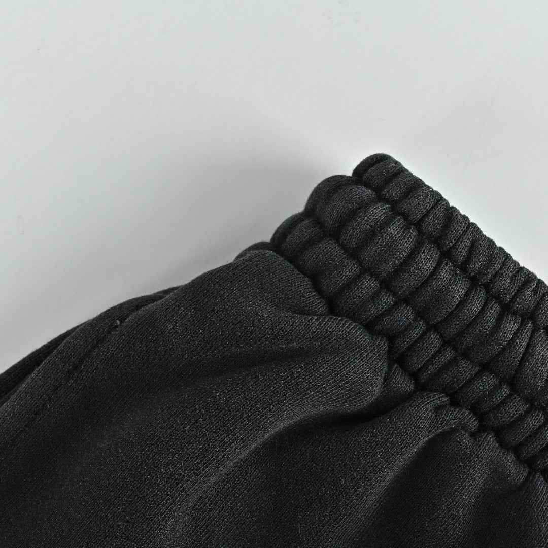 Balenciaga Embroidered Drawstring Trousers - Washed Black-Blue