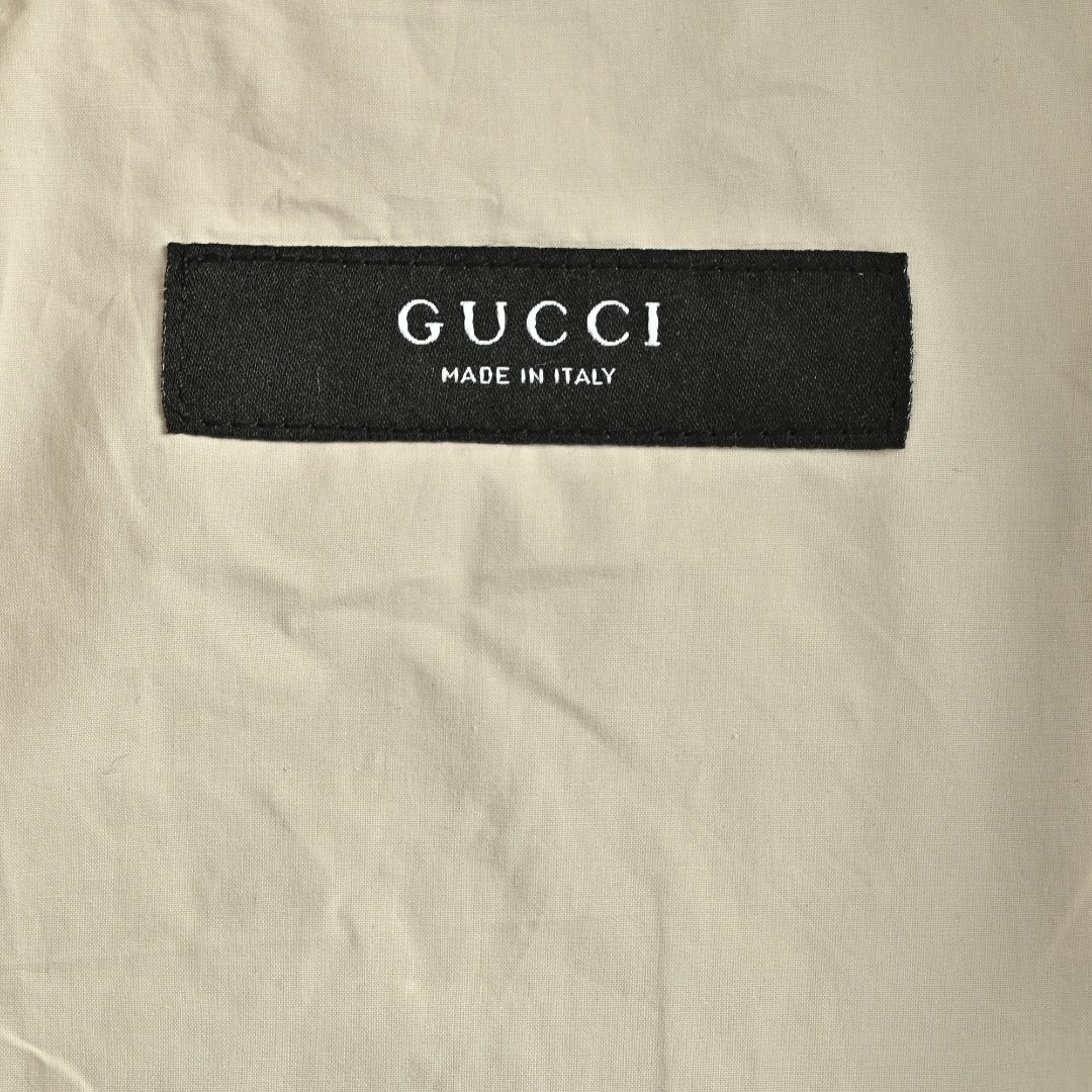 Gucci Tonal All-Over Pattern Zip-Up Jacket - Ivory