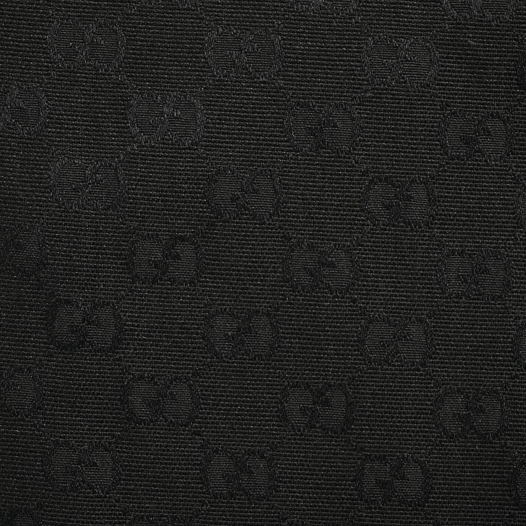 Gucci Tonal All-Over Pattern Zip-Up Jacket - Black