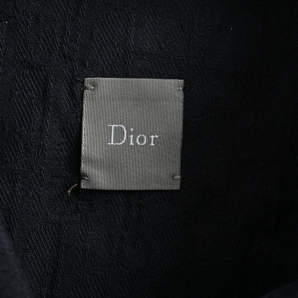 Dior Tonal All-Over Pattern Denim Jacket - Dark Indigo