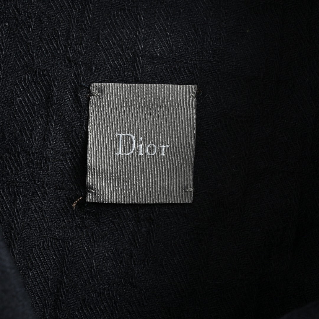 Dior Tonal All-Over Pattern Denim Jacket - Dark Indigo