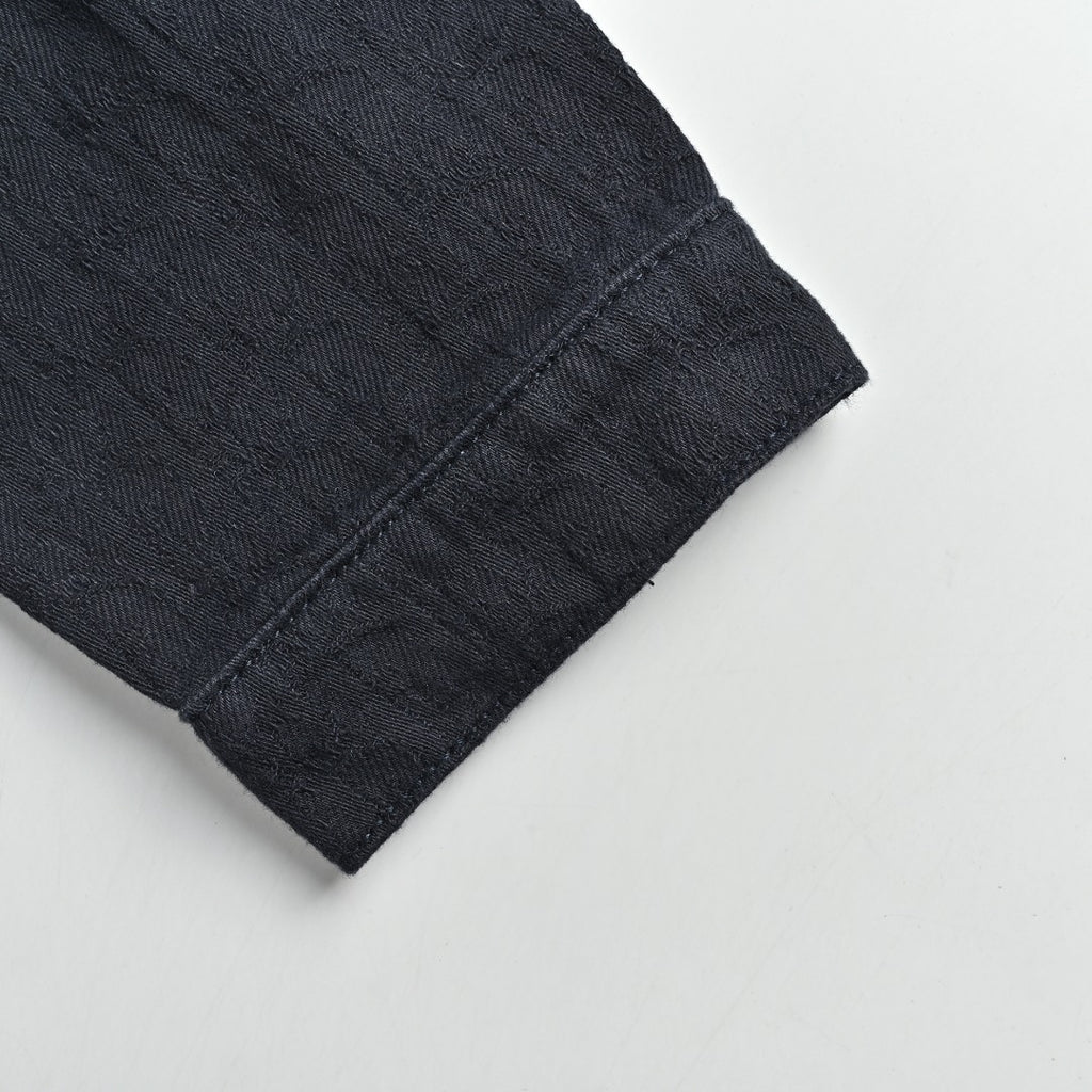 Dior Tonal All-Over Pattern Denim Jacket - Dark Indigo