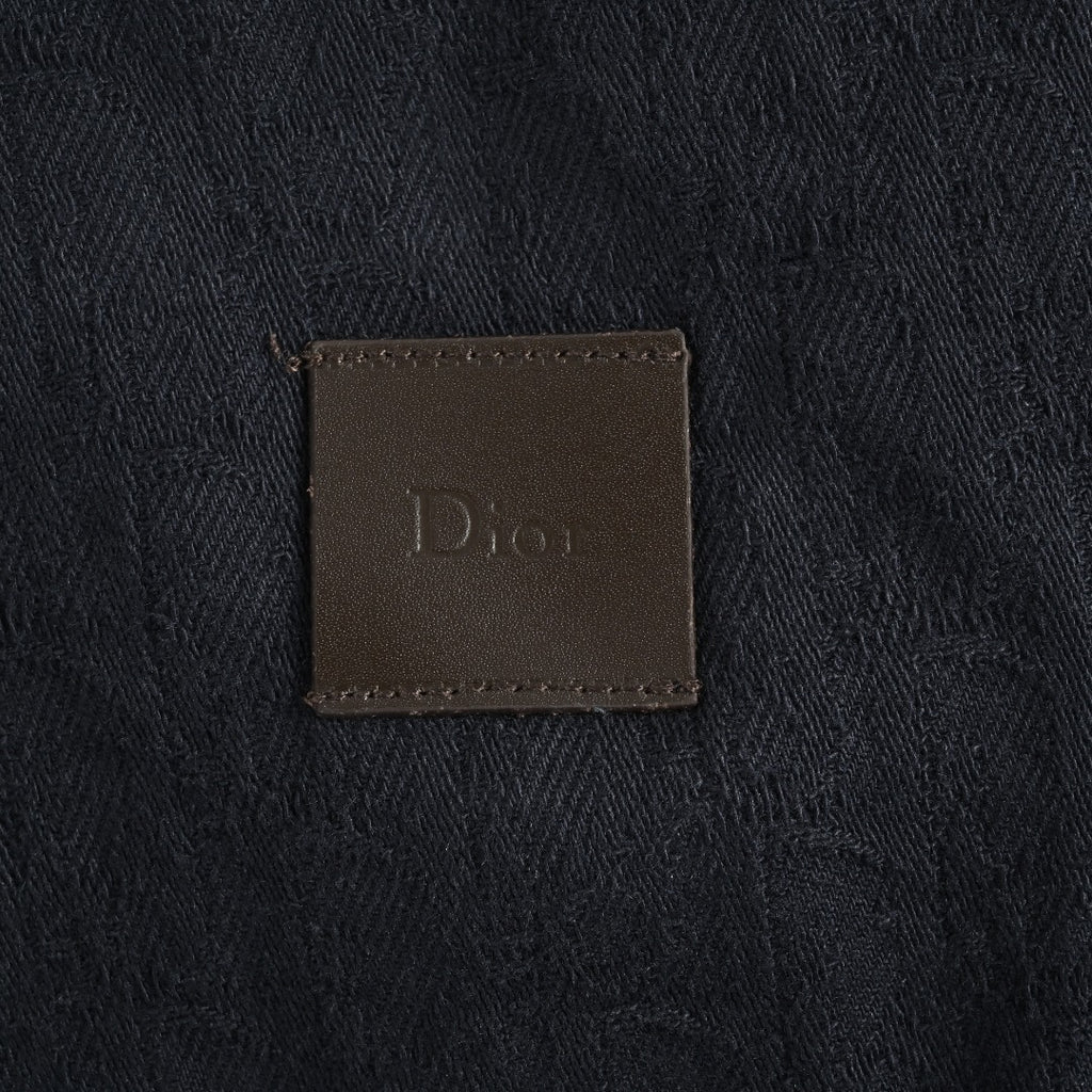 Dior Tonal All-Over Pattern Denim Jacket - Dark Indigo