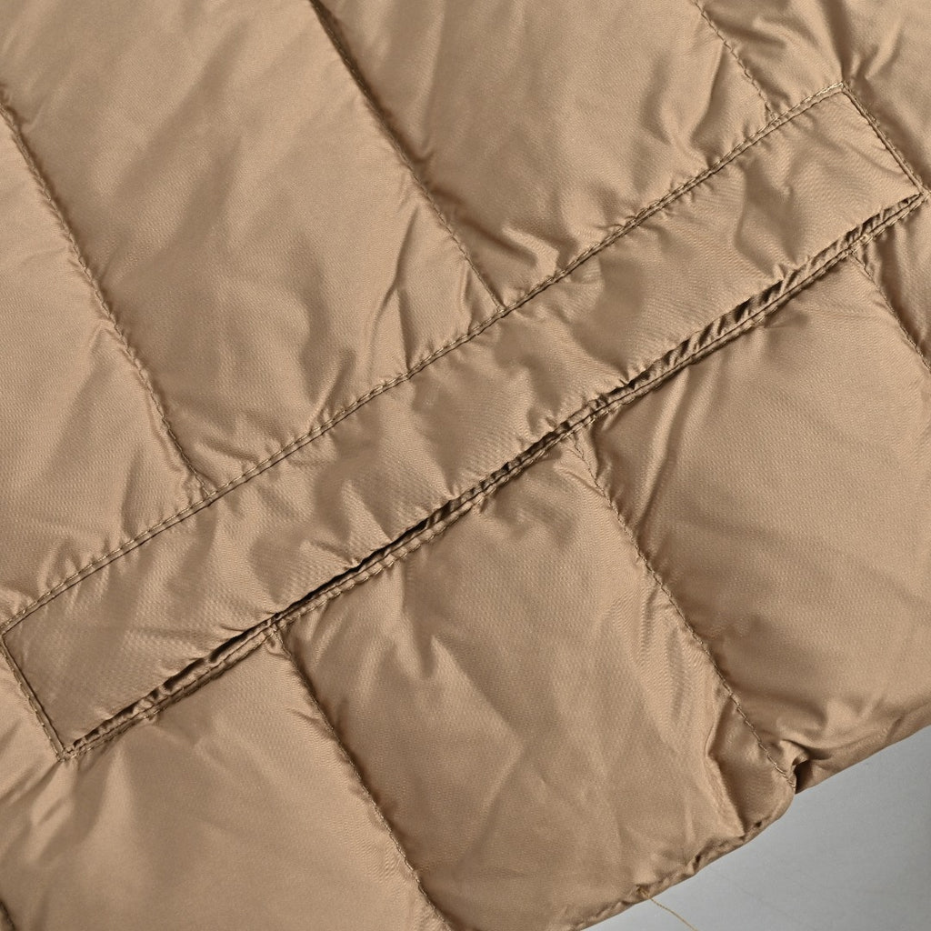 Moncler Quilted Hooded Down Jacket - Beige