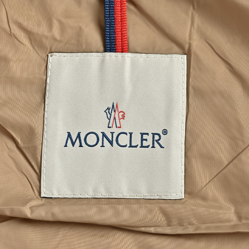 Moncler Quilted Hooded Down Jacket - Beige