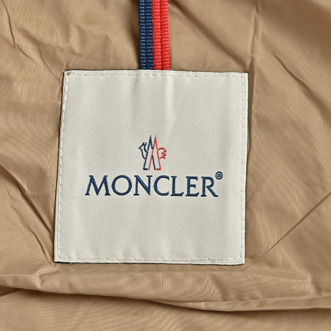 Moncler Quilted Hooded Down Jacket - Beige