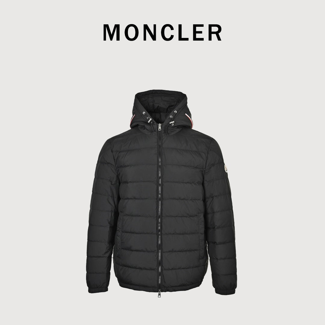 Moncler Quilted Hooded Down Jacket - Black