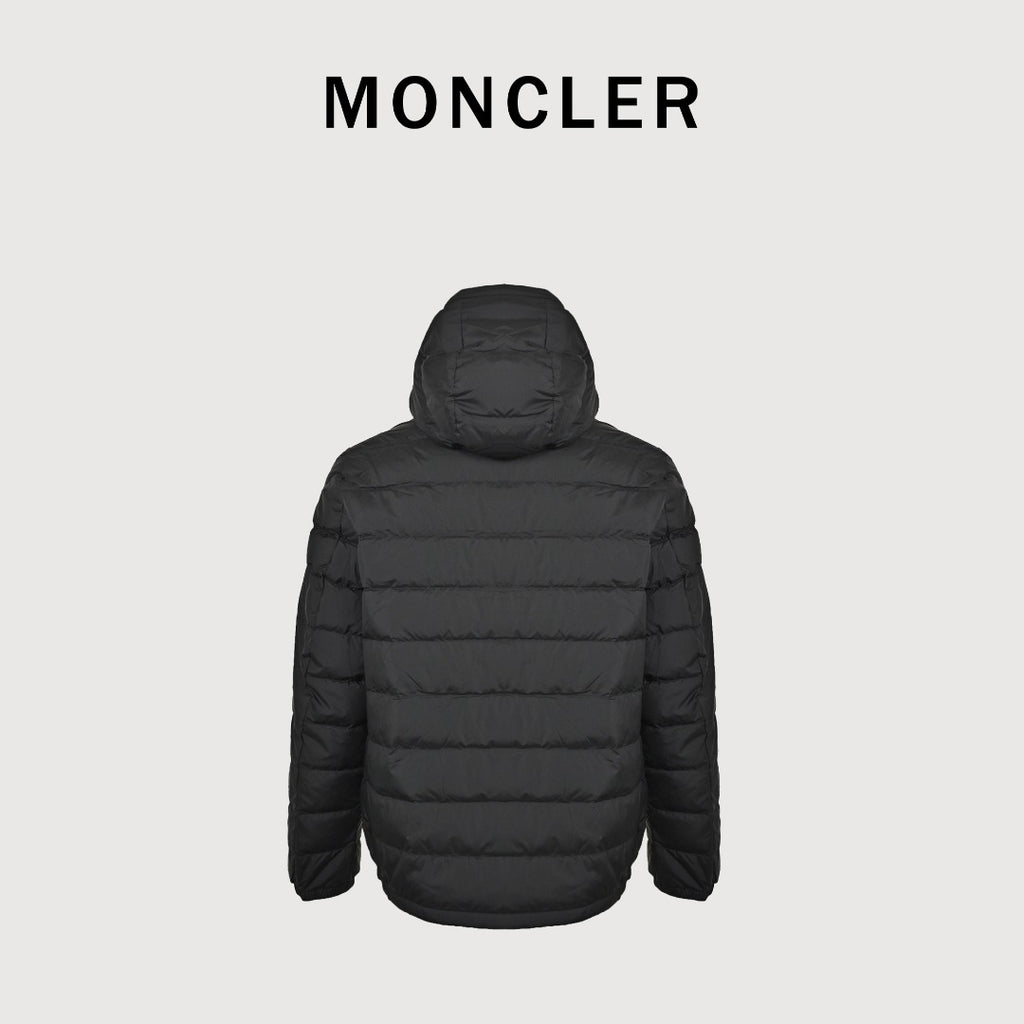 Moncler Quilted Hooded Down Jacket - Black
