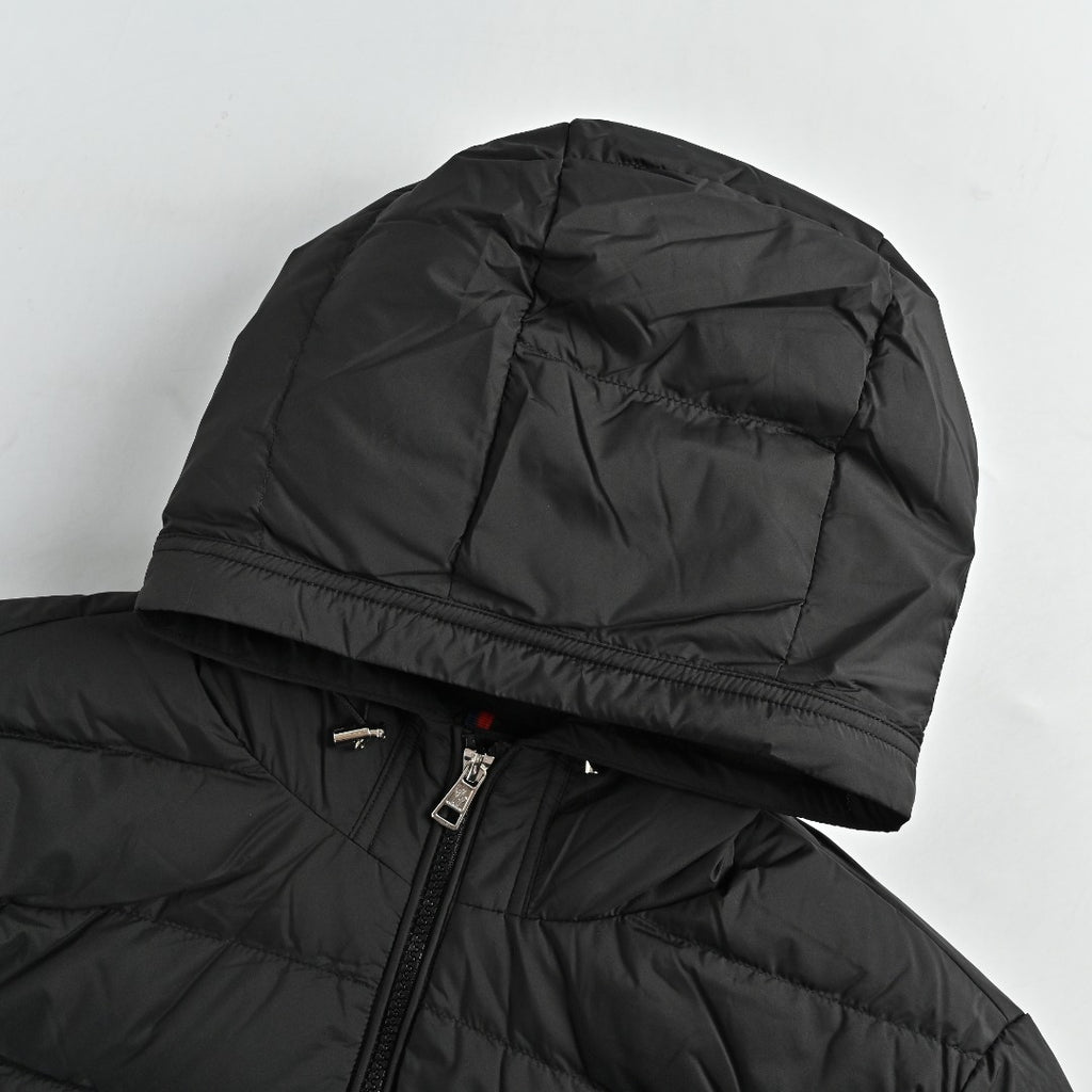 Moncler Quilted Hooded Down Jacket - Black