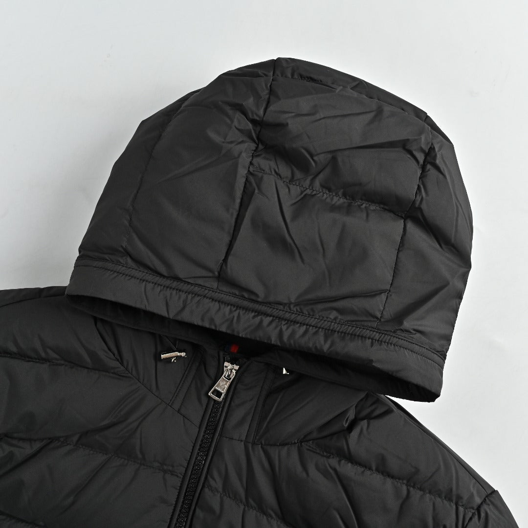 Moncler Quilted Hooded Down Jacket - Black