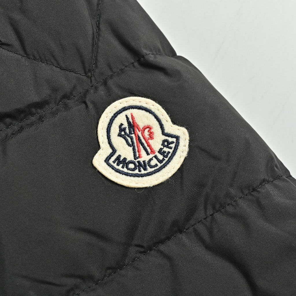 Moncler Quilted Hooded Down Jacket - Black
