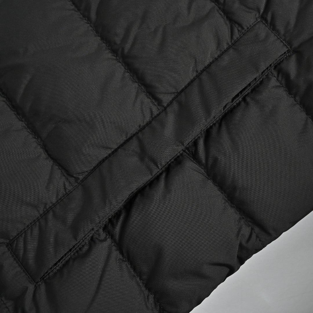 Moncler Quilted Hooded Down Jacket - Black