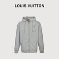 Louis Vuitton Sketch Monogram Zip-Up Hoodie - Light Gray