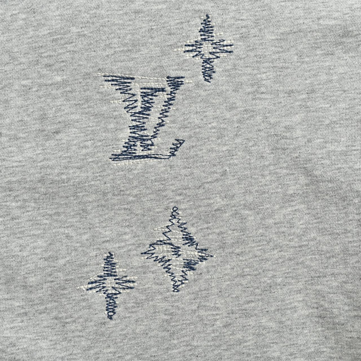 Louis Vuitton Sketch Monogram Zip-Up Hoodie - Light Gray