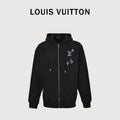 Louis Vuitton Sketch Monogram Zip-Up Hoodie - Black