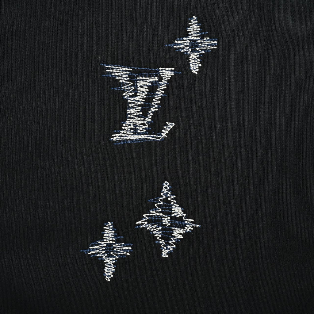 Louis Vuitton Sketch Monogram Zip-Up Hoodie - Black