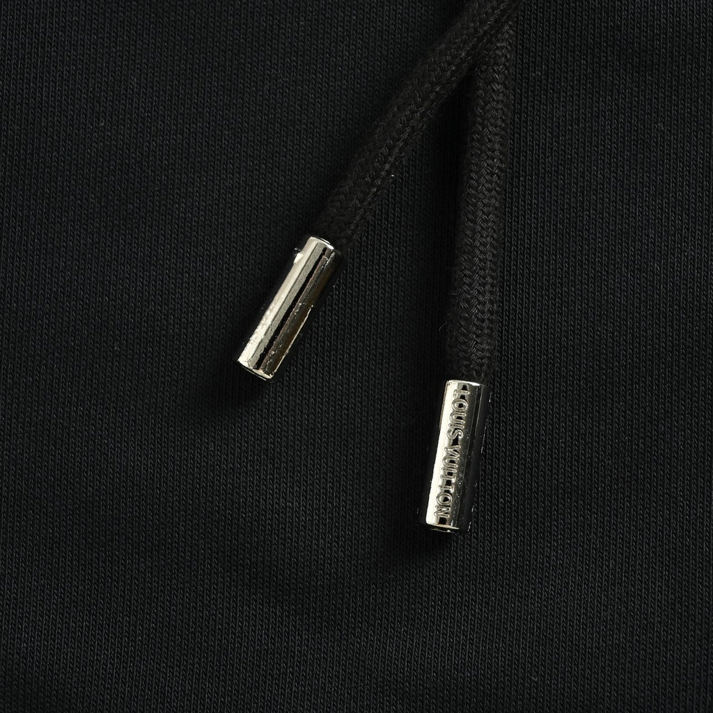 Louis Vuitton Sketch Monogram Zip-Up Hoodie - Black
