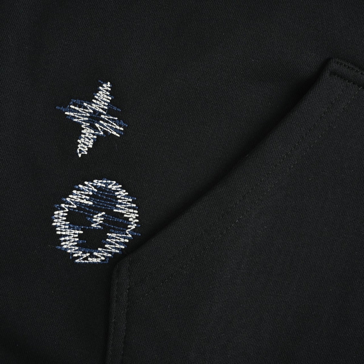 Louis Vuitton Sketch Monogram Zip-Up Hoodie - Black