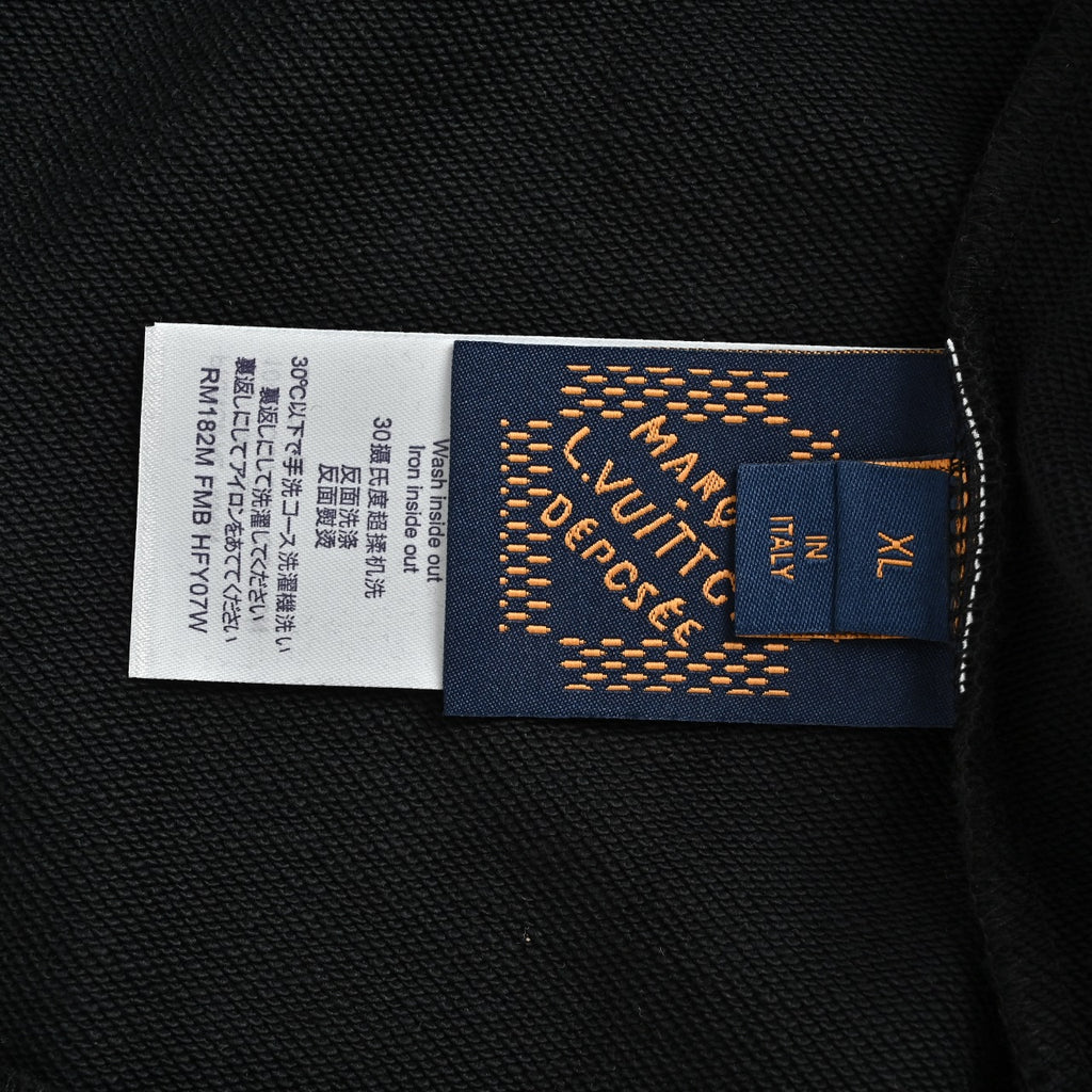 Louis Vuitton Sketch Monogram Zip-Up Hoodie - Black